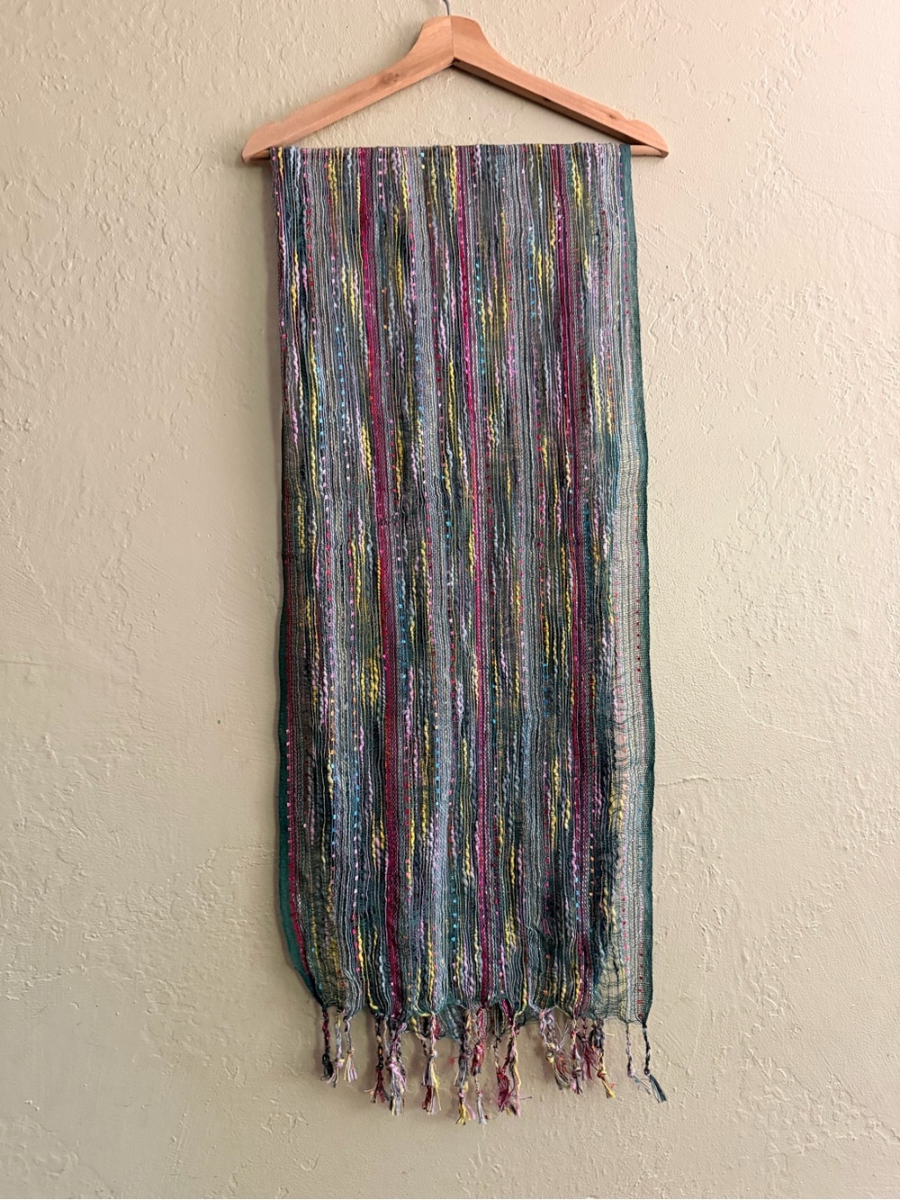 Multi-Color Lightweight Striped Scarf